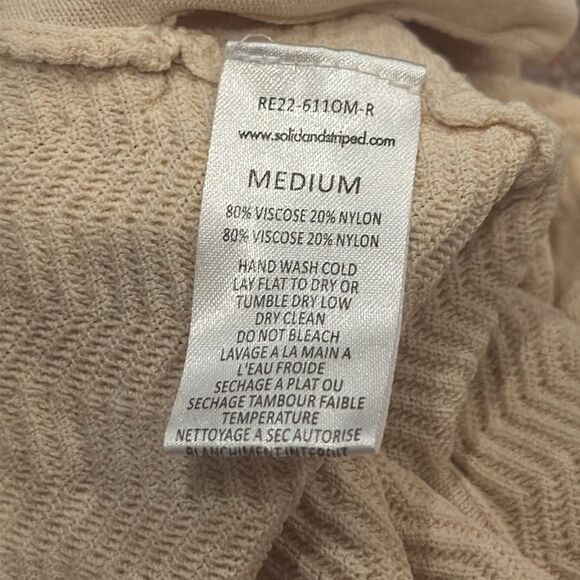 SOLID & STRIPED THE CHARLIE SHORT in OATMEAL M - Picture 6 of 6